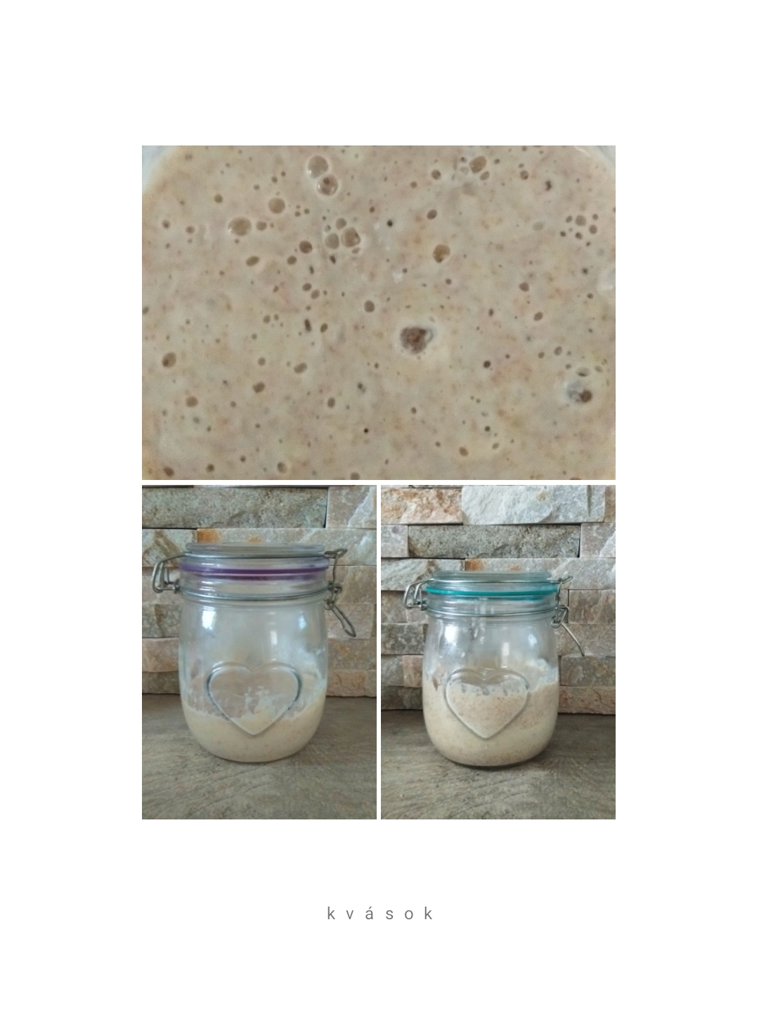 domáci kvások (biely a ražný), fermentačný proces foto: Z.Tomková alias Zuzulik